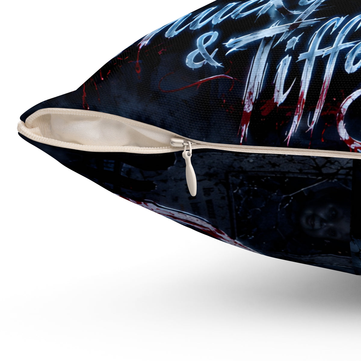 Chucky & Tiffany Horror Movie Square Pillow