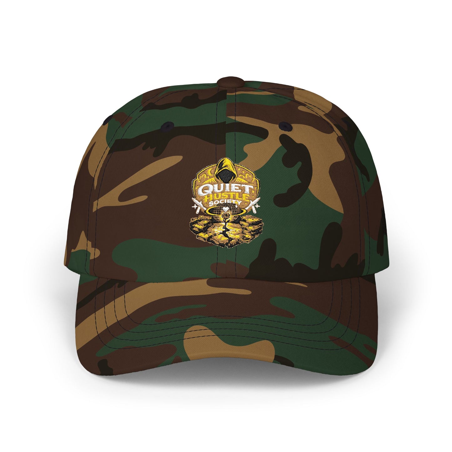 Dad Cap — "Quiet Hustle" Embroidered Baseball Hat