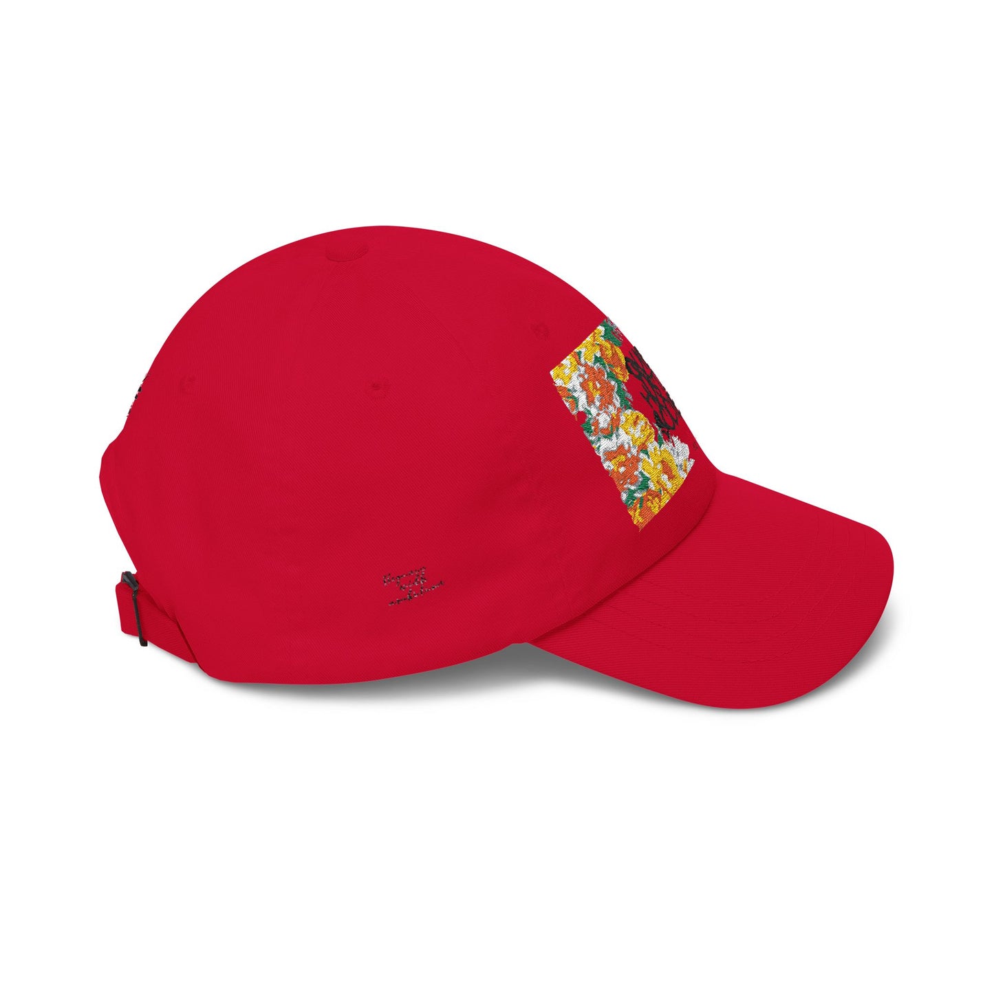 Floral 'QH society' Classic Dad Cap — Vintage Botanical Baseball Hat