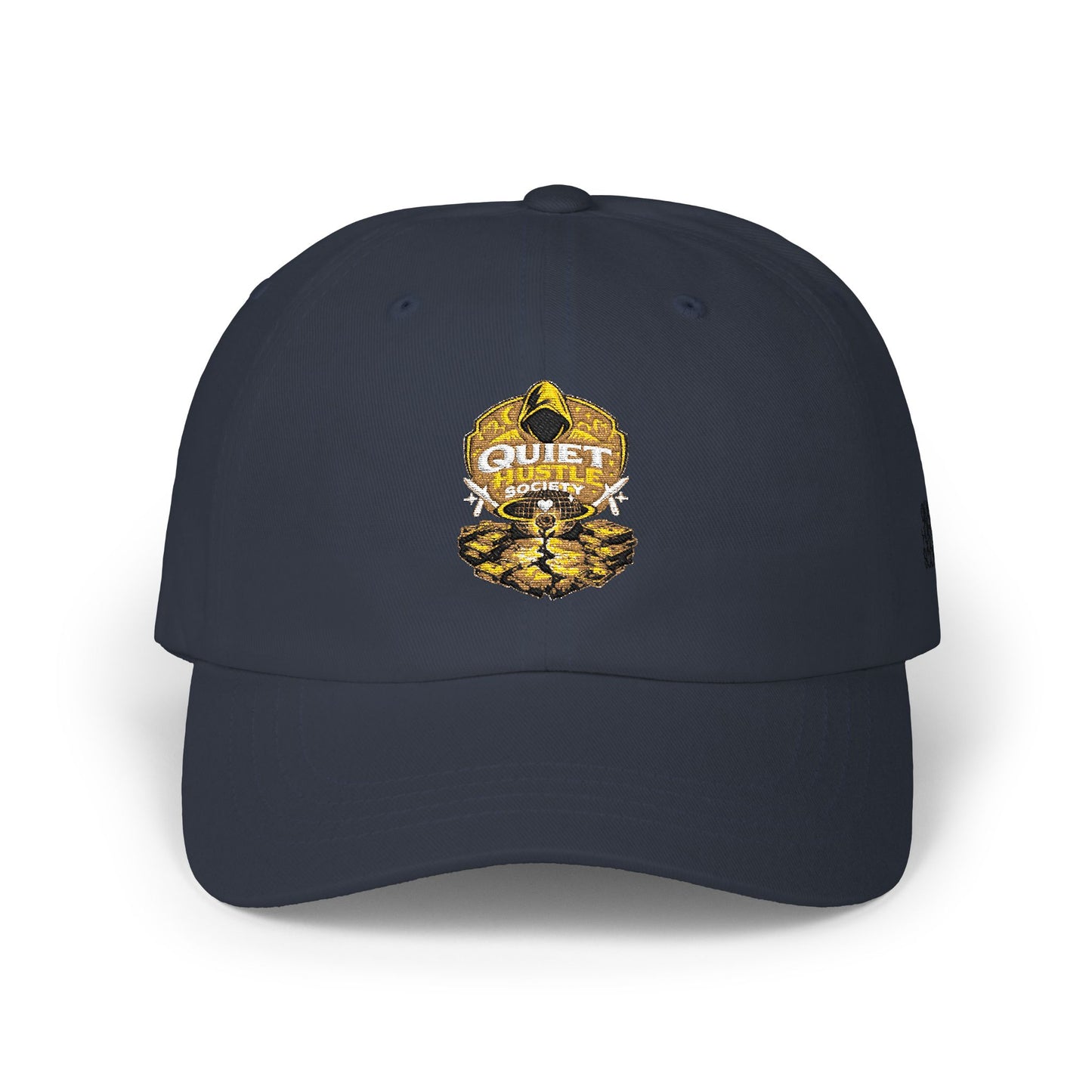 Dad Cap — "Quiet Hustle" Embroidered Baseball Hat