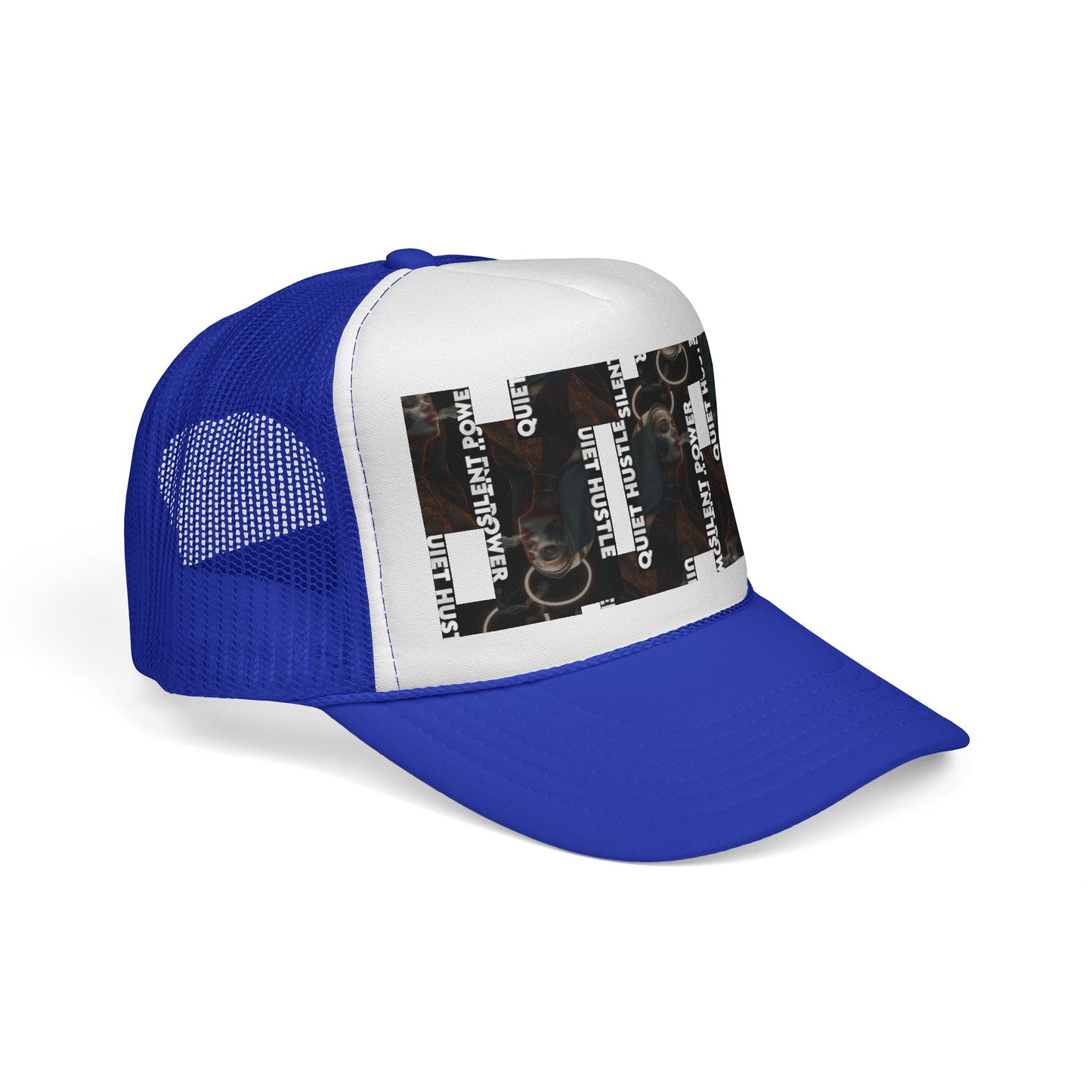 Silent Power Quiet Hustle Trucker Cap | Motivational Graphic Hat