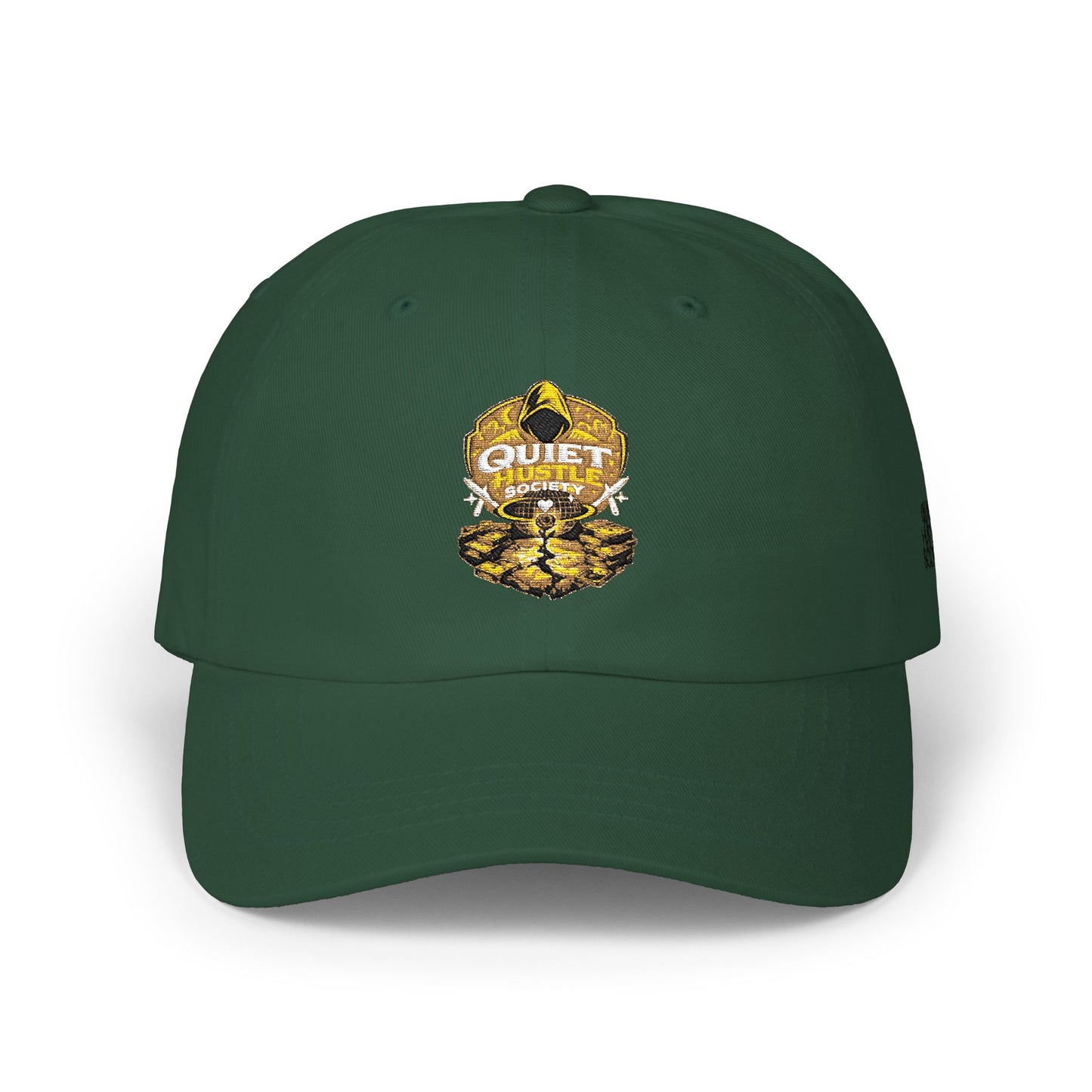 Dad Cap — "Quiet Hustle" Embroidered Baseball Hat