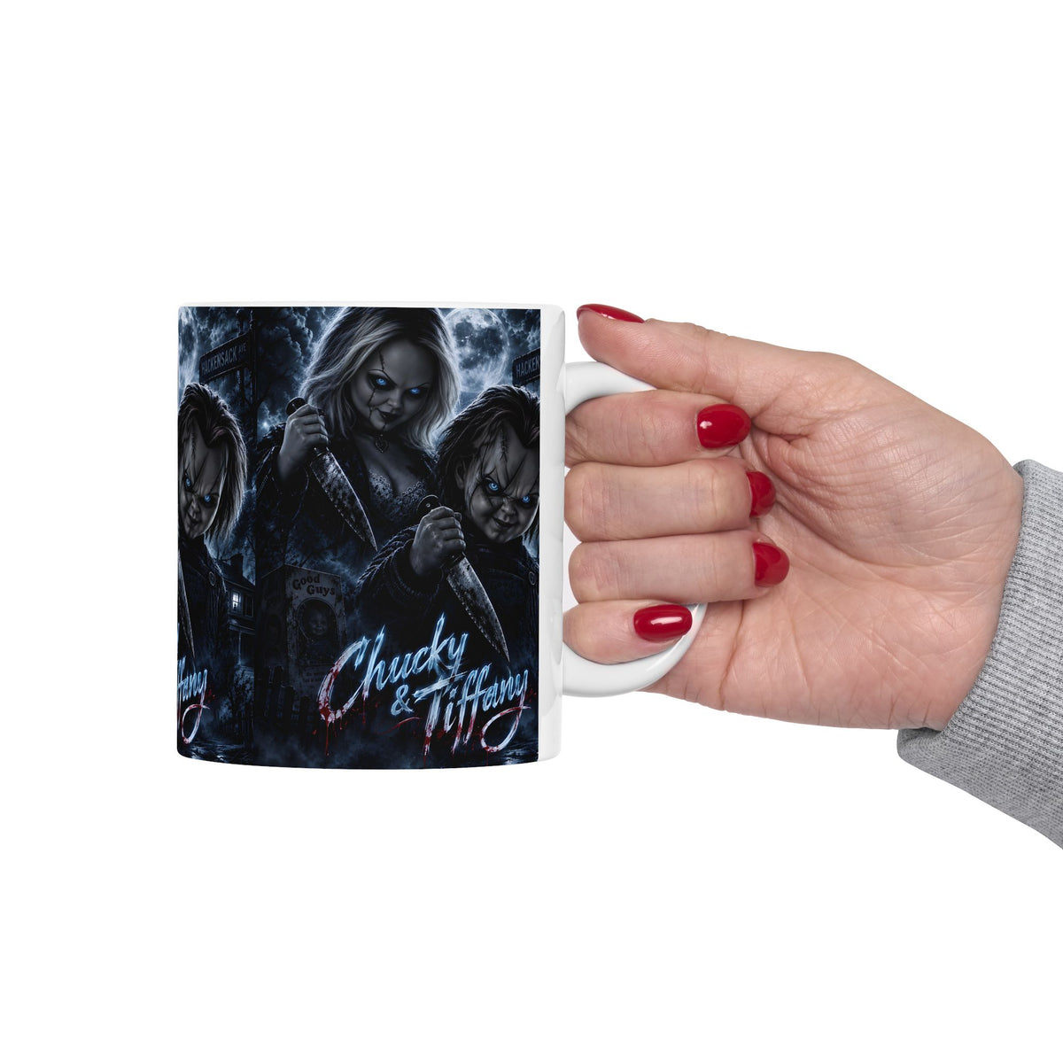 Chucky & Tiffany Horror Ceramic Mug