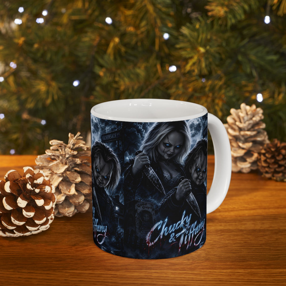 Chucky & Tiffany Horror Ceramic Mug