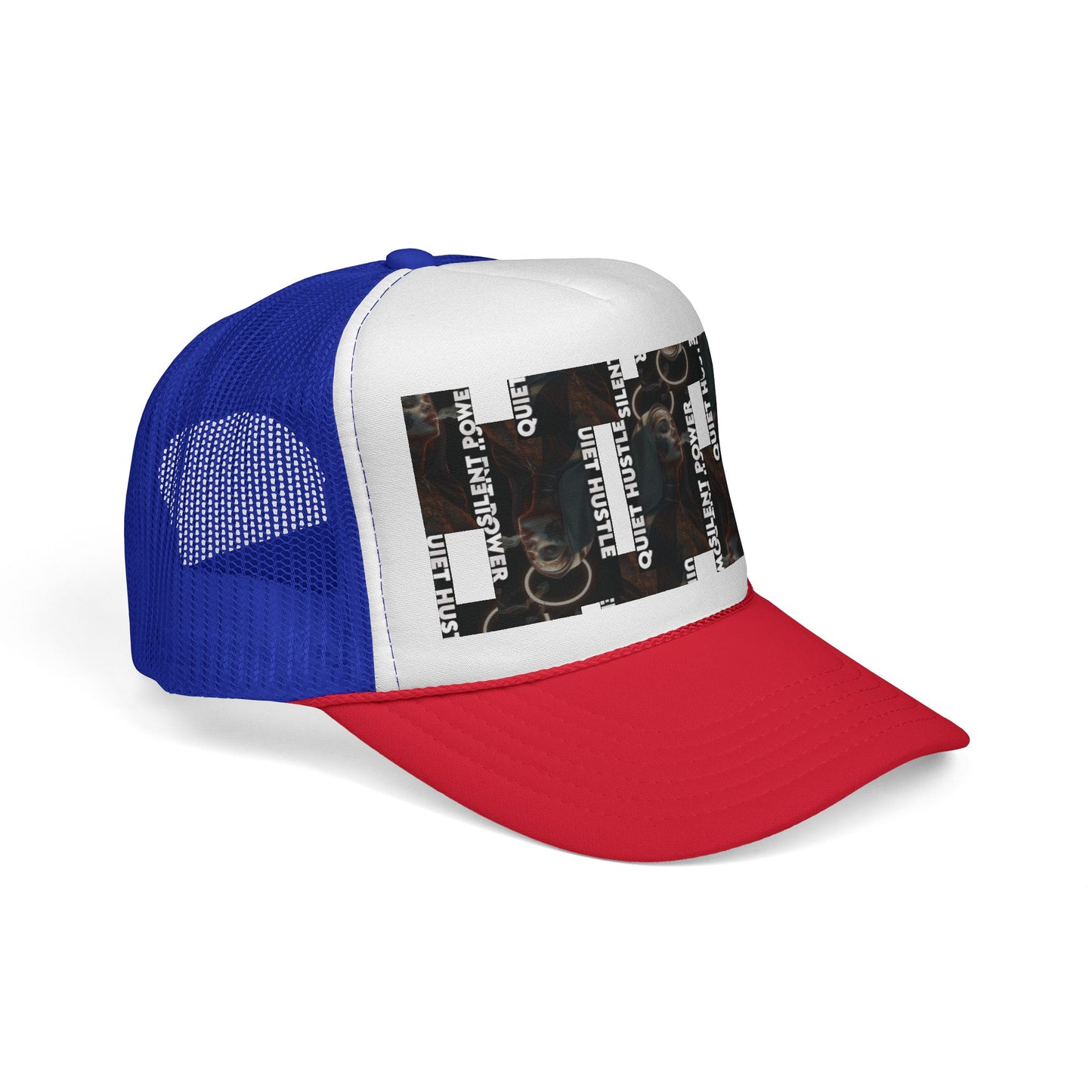 Silent Power Quiet Hustle Trucker Cap | Motivational Graphic Hat