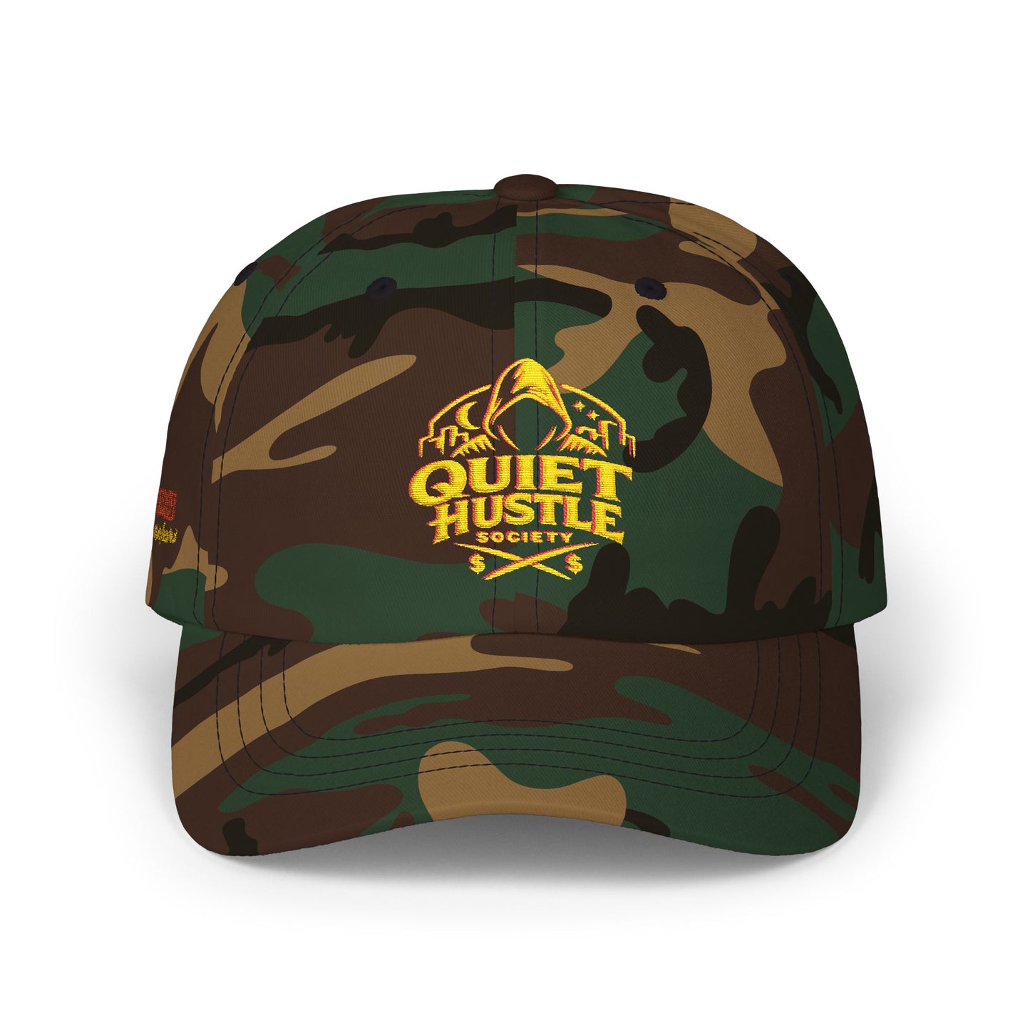 Dad Cap — "Quiet Hustle Society" Embroidered Baseball Hat