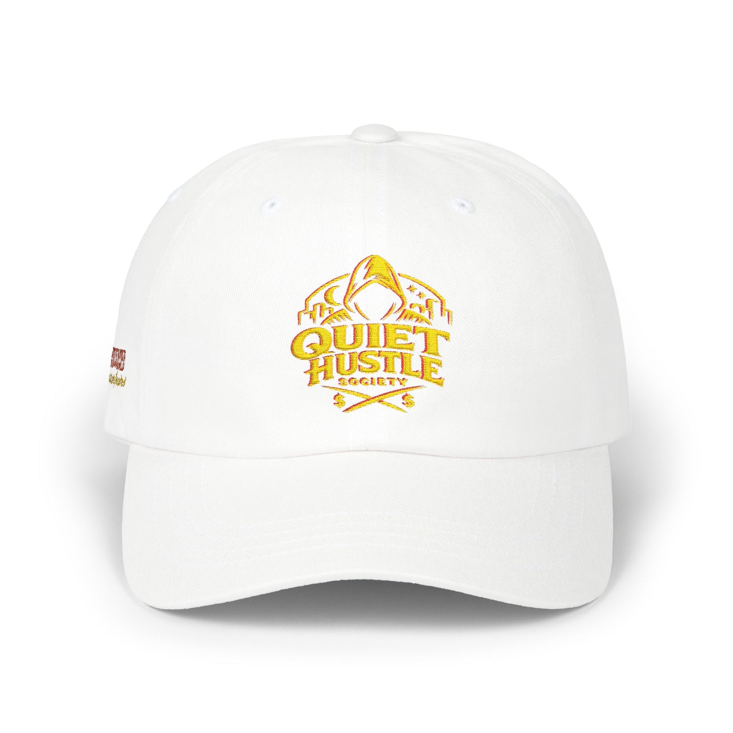 Dad Cap — "Quiet Hustle Society" Embroidered Baseball Hat