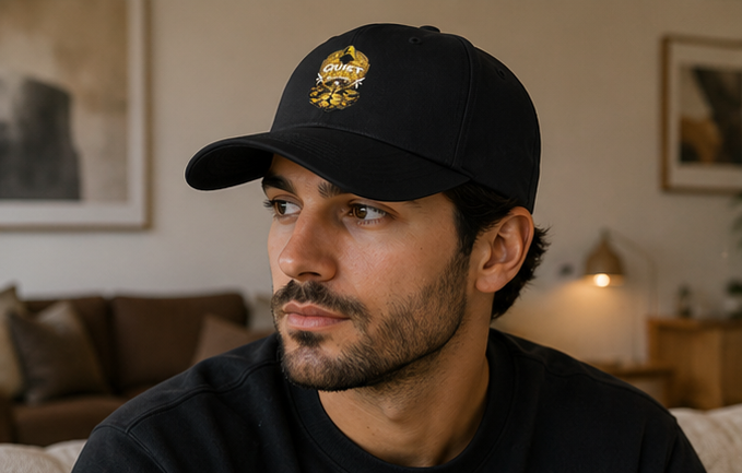 Dad Cap — "Quiet Hustle Society" Embroidered Baseball Hat