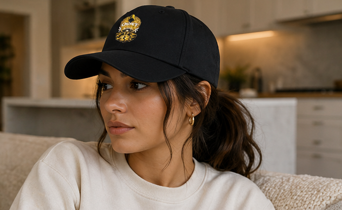 Dad Cap — "Quiet Hustle Society" Embroidered Baseball Hat