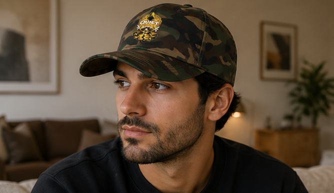 Dad Cap — "Quiet Hustle Society" Embroidered Baseball Hat