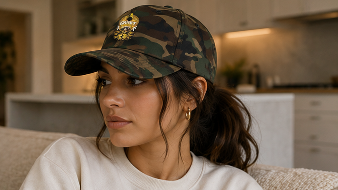 Dad Cap — "Quiet Hustle Society" Embroidered Baseball Hat