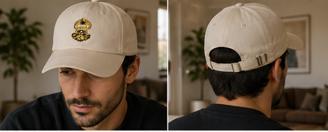 Dad Cap — "Quiet Hustle Society" Embroidered Baseball Hat