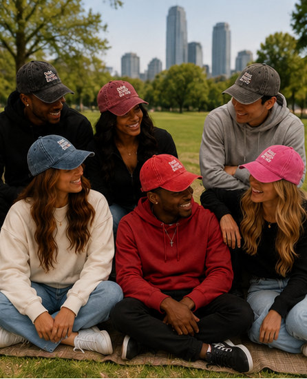 Vintage Embroidered Cap — "Quiet Hustle Society" Distressed Baseball Hat
